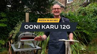 Can a Karu 12G cook a pizza in 60 seconds  Ooni Pizza Ovens [upl. by Ahsenet924]