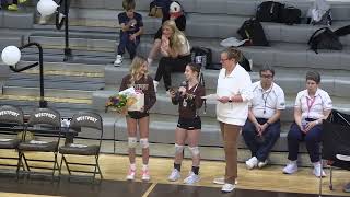 Volleyball vs Stang  Senior night [upl. by Hanikahs]