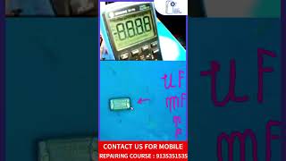 capacitor value checking with multimeter  Mobile repairing course  Smart Mobile Solution [upl. by Iahcedrom]