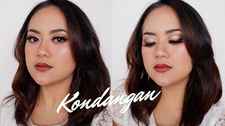 MAKEUP KONDANGAN FULL COVER PAKAI PRODUK FAVORITE 2018 [upl. by Nagad]