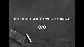 Calcolo dei limiti  Forme indeterminate 00 [upl. by Aical]