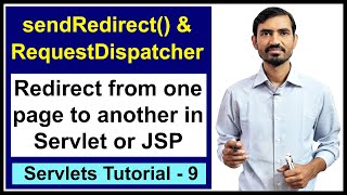 9 sendRedirect method  RequestDispatcher  Include vs Forward  Servlet and JSP Tutorial [upl. by Lisbeth]