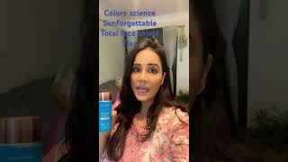 Colorescience SUNFORGETTABLE TOTAL PROTECTION FACE SHIELD HONEST REVIEW skincare sunscreen serum [upl. by Stark557]