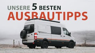 Die 5 besten Tipps für euren Busausbau  DIY Van Ausbau für Anfänger [upl. by Alrats]