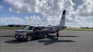 Anguilla Air Service Islander full flight Anguilla to St Maarten [upl. by Eiduam]