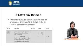 UTPL PARTIDA DOBLE ÁREA ADMINISTRATIVACONTABILIDAD GENERAL I [upl. by Blen]