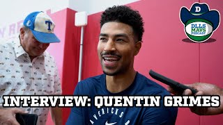 Quentin Grimes on joining the Mavericks and learning from Klay Thompson  DLLS Sports [upl. by Filippo950]