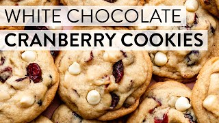 White Chocolate Chip Cranberry Cookies  Sallys Baking Recipes [upl. by Gnaig]