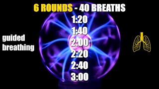 Wim Hof Breathing  6 guided rounds with OM MANTRA and 10 minutes for meditation [upl. by Alleber]