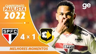 SÃO PAULO 4 X 1 SÃO BERNARDO  MELHORES MOMENTOS  QUARTAS DE FINAL PAULISTA 2022  geglobo [upl. by Roshelle]