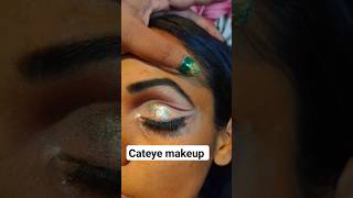 cateye makeup  double cut crease eyes makeuphow to create cutcrease and cateye makeup [upl. by Finley]