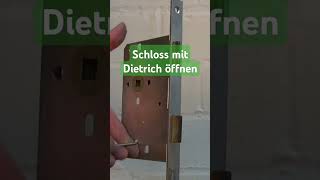 Schloss knacken Zimmer Tür mit Dietrich öffnen diy tips [upl. by Bray462]