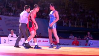 Jr World FS  Yazdanicharati IRI dec Pico USA 66 kg finals [upl. by Kcira]