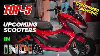 Top 5 Upcoming Scooters in India 20242025 🔥 New Scooters Launch in India  Features amp Launch Dates [upl. by Aurea653]