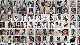 40 hairstyles for Girls in 5 min ENJOY [upl. by Llehcim382]