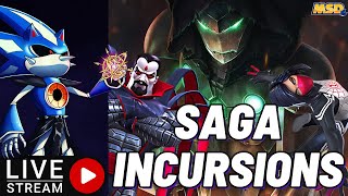 Saga Incursions Run Fully Itemless  Marvel Contest of Champions [upl. by Odrareg]