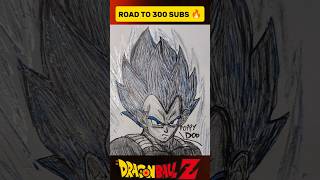 VEGETA SSj Blue 🔥 goku vegeta dragonball anime manga art drawing shorts akiratoriyama [upl. by Nyrhtakyram]