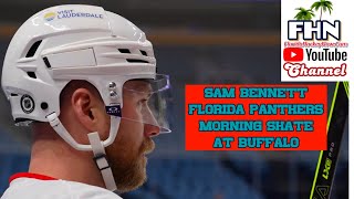 Sam Bennett Florida Panthers Morning Skate at Buffalo Sabres [upl. by Teddie]