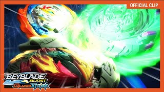 Bel and Ranzo vs Ken Midori💥  Brazil BEYBLADE BURST QUADSTRIKE EP6  Official CLip [upl. by Aicekan]