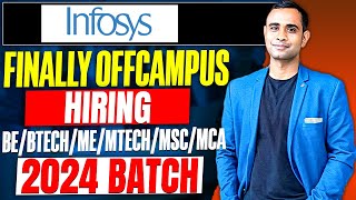 🔥INFOSYS Biggest OffCampus Hiring Started  BEBTECHMEMTECHMSCMCA🔥 [upl. by Tnek]