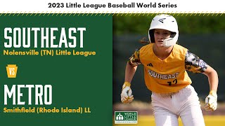 Tennessee vs Rhode Island  2023 Little League Baseball World Series Game 10 [upl. by Nolrev]