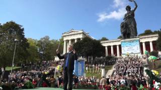 Oberbürgermeister Dieter Reiter  Bayerischer Defiliermarsch  Standkonzert der WiesnKapellen 2015 [upl. by Sethrida]