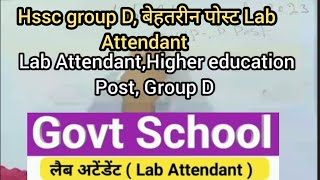 Hssc group D Lab Attendant Higher education ।। work load Salary paise kitne milege hsscgroupd [upl. by Danyelle76]