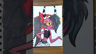 DRAWING SALLIE MAY  Helluva Boss ART CHALLENGE shorts [upl. by Anwahsak]