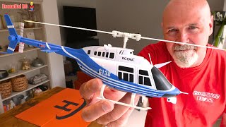 Good fun for Indoors  RC ERA Blue C138 Bell 206 6CH 133 Scale Flybarless Realistic RC Helicopter [upl. by Lraep607]