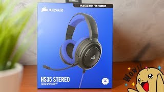 Corsair HS35  Budżetowe słuchawki  Recenzja 4K [upl. by Halland]