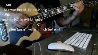 Whysker Freiheit Akustik Cover Akkorde und Text [upl. by Magbie]