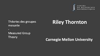 Riley Thornton Amenable groups [upl. by Yenterb239]