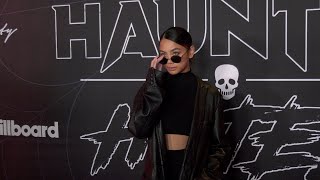 Ylona Garcia quotAffinity x Billboard Haunted Hotel Halloween Partyquot Red Carpet  4k Footage [upl. by Eenerb725]