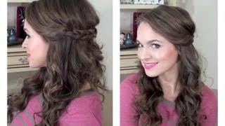 Simple Half Up Hairstyle  My Bridesmaids Hairstyles [upl. by Llen224]