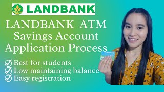 HOW TO OPEN BANK ACCOUNT FOR STUDENTS  PAANO MAG OPEN NG LANDBANK ATM SAVINGS ACCOUNT ONLINE [upl. by Hgeilhsa633]