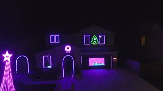 Light of Christmas  2024 Christmas Light show Drone POV [upl. by Joye]