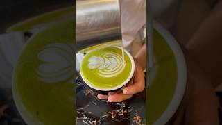 MATCHA LATTE ART [upl. by Esiahc]