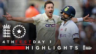 India Bowled Out for 191  England v India  Day 1 Highlights  4th LV Insurance Test 2021 [upl. by Lolanthe763]