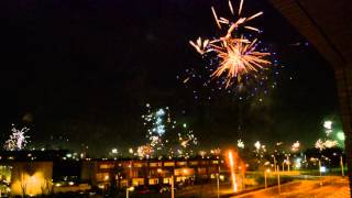 Aftellen tot Nieuwjaar 2016 en Vuurwerk Reeshof Tilburg  Countdown and Firework [upl. by Bigner466]