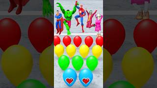 Balloon Challenge Spiderman Superman vs Joker Bad Guy gta spiderman funny funnyvideo shorts [upl. by Ibrab]