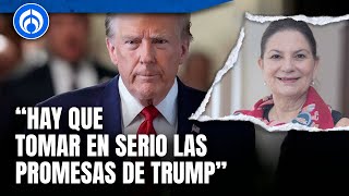 Con Trump vienen retos para México no son malas noticias Martha Bárcena [upl. by Sudbury]