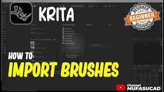 Krita How To Import Brushes [upl. by Ettenotna75]