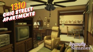 1310 21 Chic Street Apartments  Sims 4 Speed Build  CC [upl. by Ginzburg]