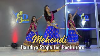 Mehendi  Dhvani Bhanushali  Navaratri Dandiya  Easy Dandiya Step Beginners  Dandiya Performance [upl. by Culver]