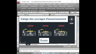 Projet routier Calage des ouvrages dassainissement  Buses [upl. by Nosmoht]