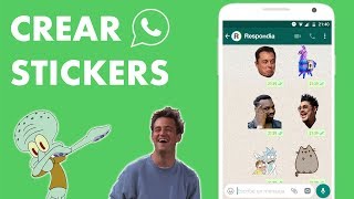 Cómo crear STICKERS PARA WHATSAPP personalizados MUY FÁCIL [upl. by Reinert]