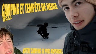 Camping dans une tempête de neige On teste nos limites [upl. by Litsyrk]