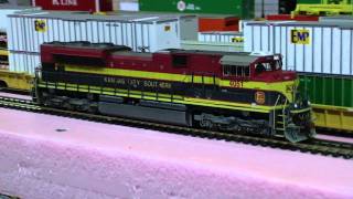 Custom Weathered MTH SD70aCe KCS 4051 Proto 3 Sound [upl. by Catima]