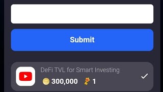 Defi TVL for Smart Investing CODE  Lucky Code tapcoinsbot [upl. by Nylarad355]