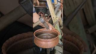 Making a special copper bowl coppersmith copperbowl trend satisfying [upl. by Iam]